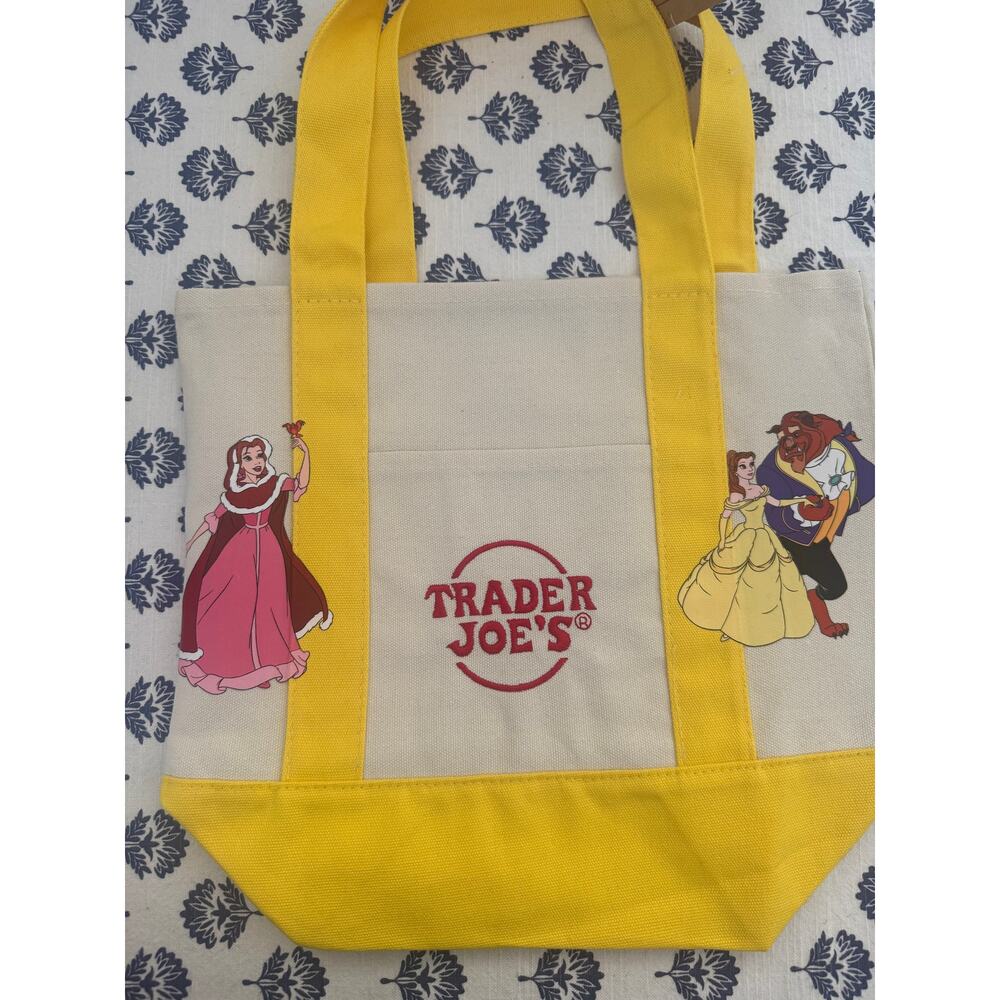 Disney Belle Double Sided Circle Custom Made Trader Joes Mini Tote